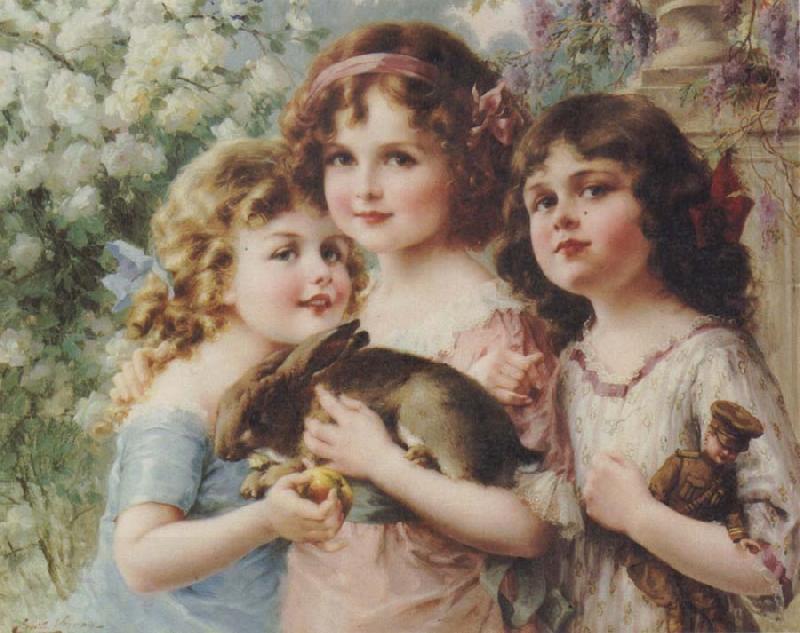 Emile Vernon The Three Graces oil painting picture